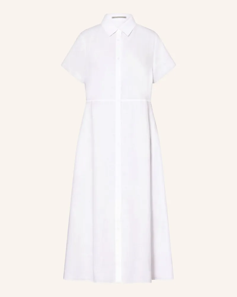 (THE MERCER) N.Y. Hemdblusenkleid aus Leinen Weiss
