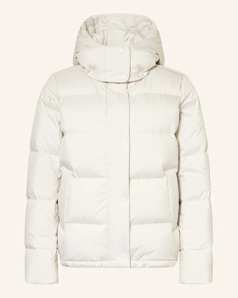 LULULEMON Daunenjacke WUNDER mit abnehmbarer Kapuze Ecru