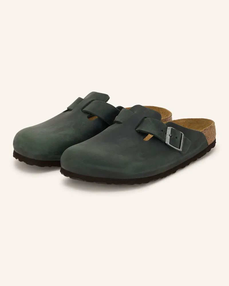 Birkenstock Pantoletten Boston Bs gruen Dunkelgrün