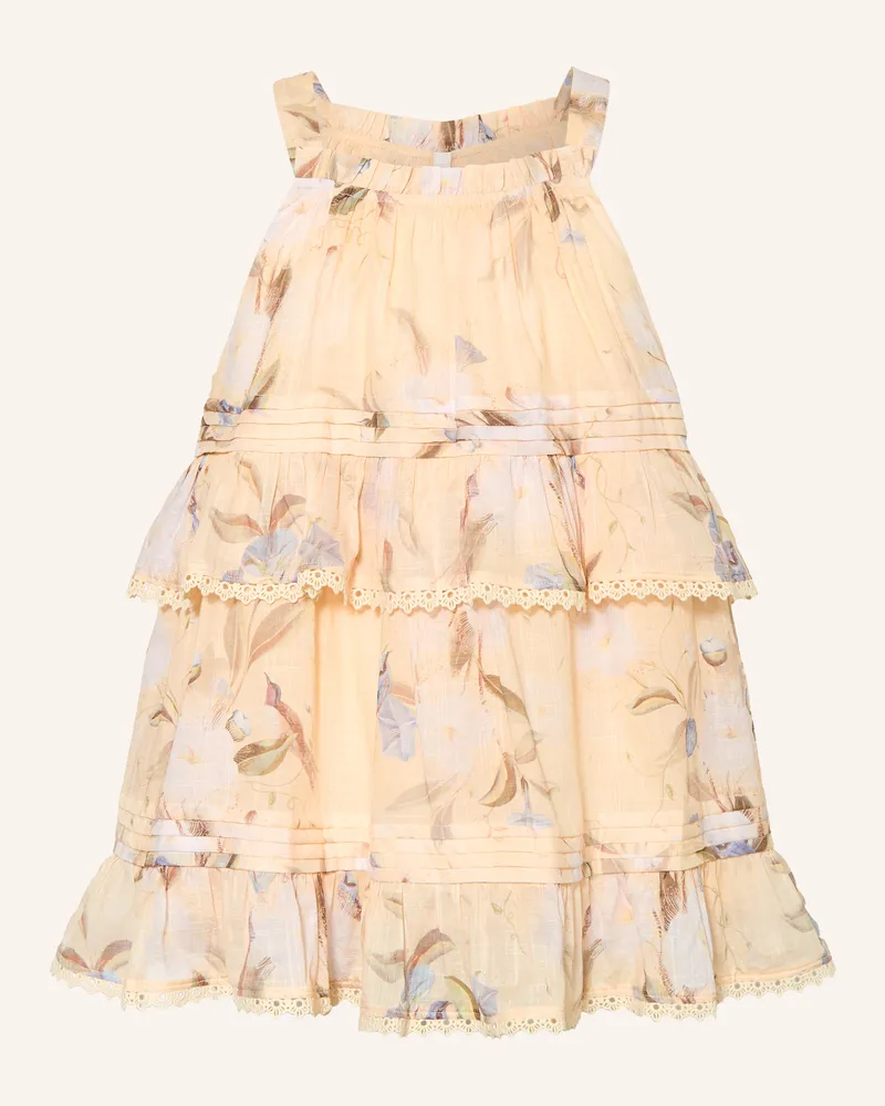 Zimmermann Kleid Cascadian rosa Blau