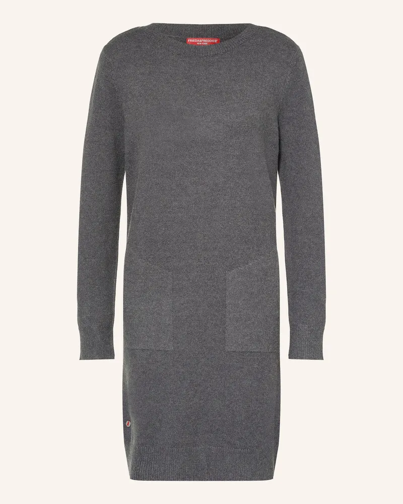 Frieda & Freddies Strickkleid grau Dunkelgrau