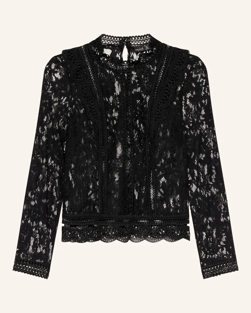 van Laack Blusenshirt Vl-Talesia-Xx Aus Spitze schwarz Schwarz