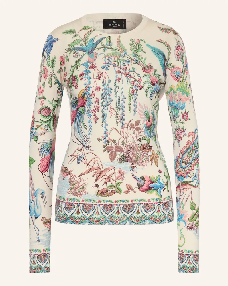 Etro Pullover mit Seide und Cashmere Creme