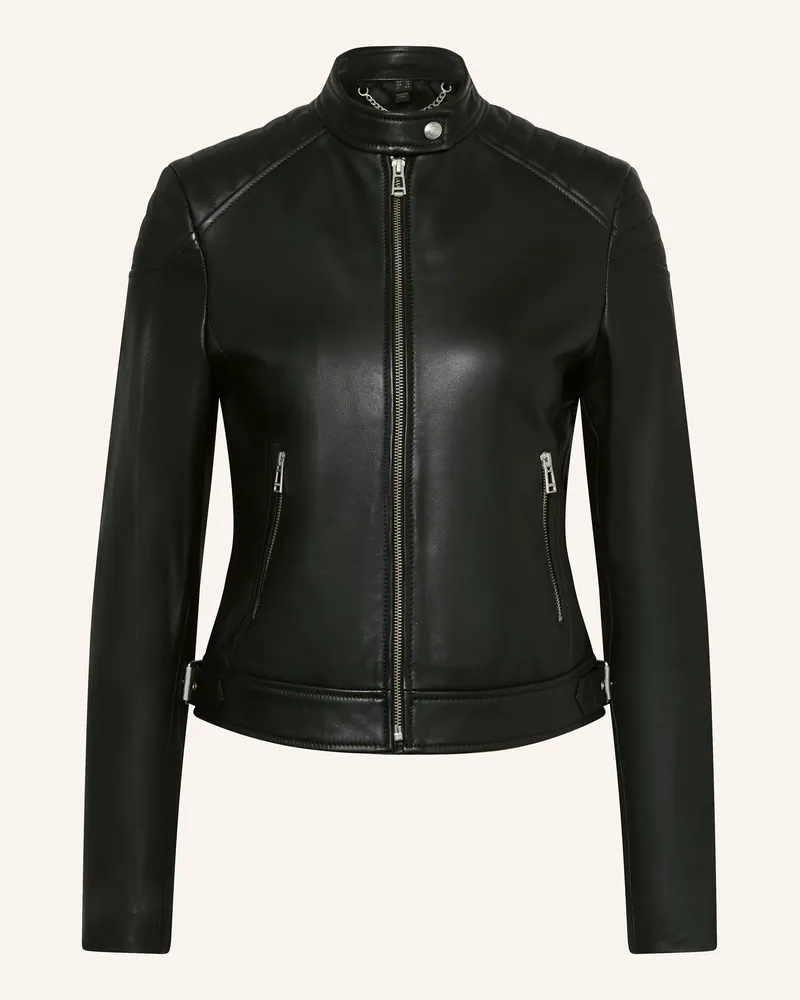 Belstaff Lederjacke Mollison schwarz Schwarz