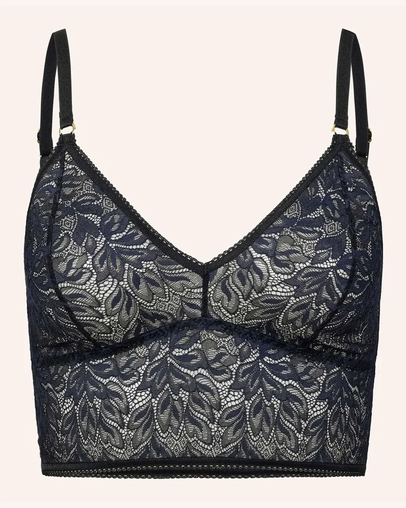 Ehrlich Textil Iconic Lace Bralette Top Aus Nachhaltiger Spitze - Verstellbare Träger schwarz Schwarz