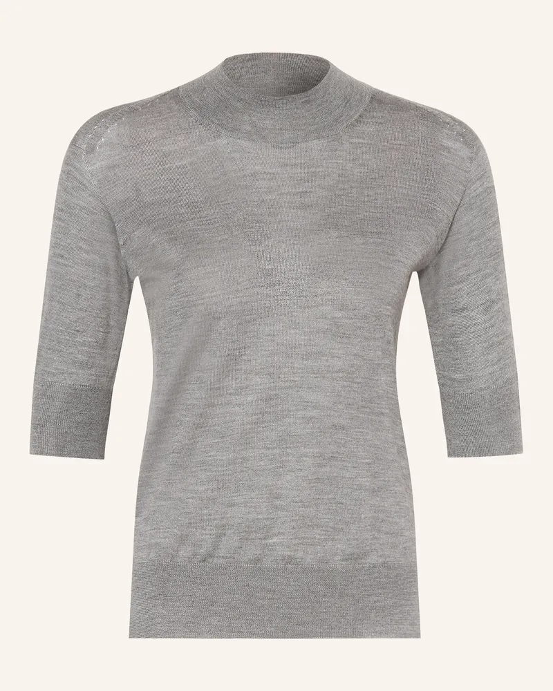 Jil Sander Strickshirt mit Cashmere und Seide Grau