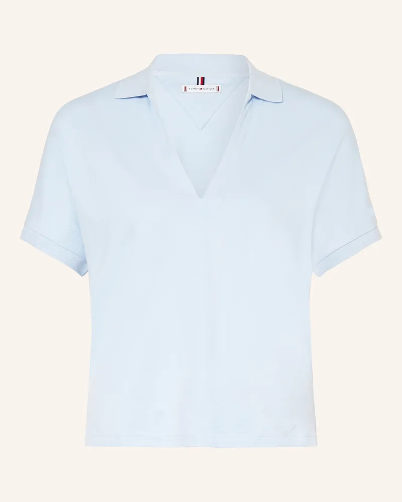 Tommy Hilfiger Piqué-Poloshirt Hellblau