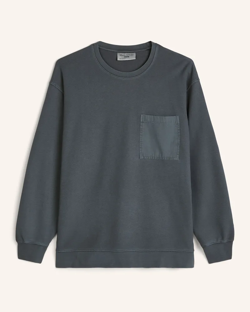 Marc O'Polo Langarm-Shirt blau Dunkelblau