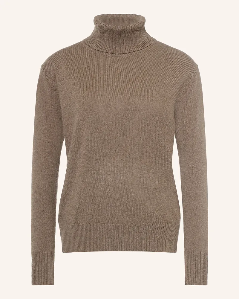 Rosemunde Rollkragenpullover Laica Mit Cashmere braun Taupe
