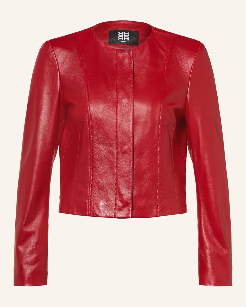 Riani Lederjacke rot Dunkelrot