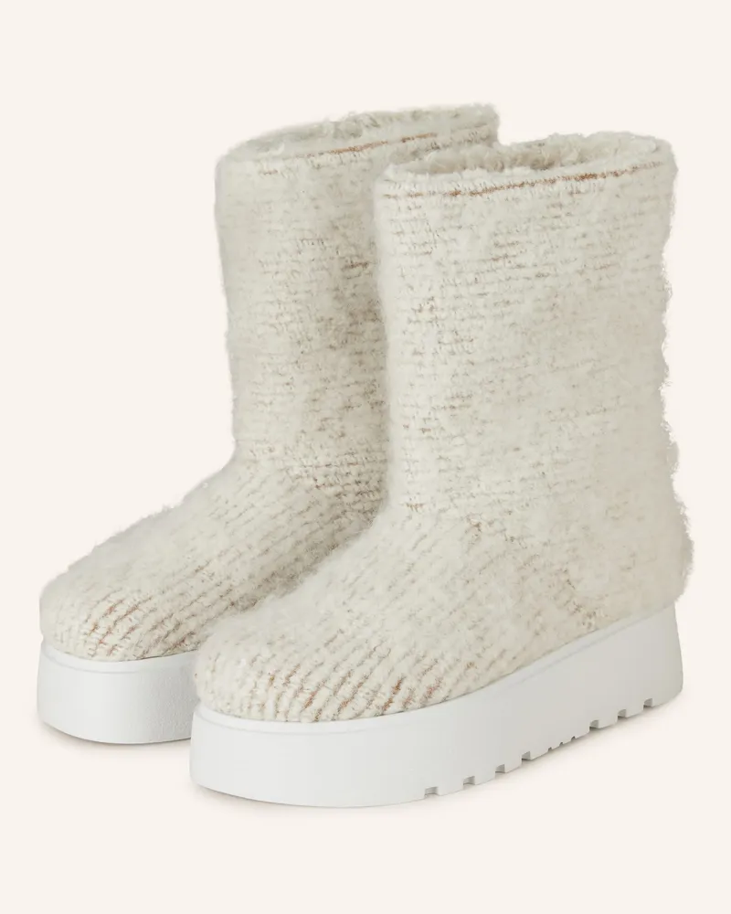 Casadei Plateau-Boots Homing Ale weiss Weiss