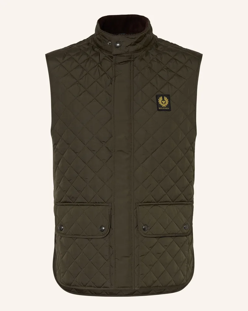 Belstaff Steppweste Icon gruen Oliv