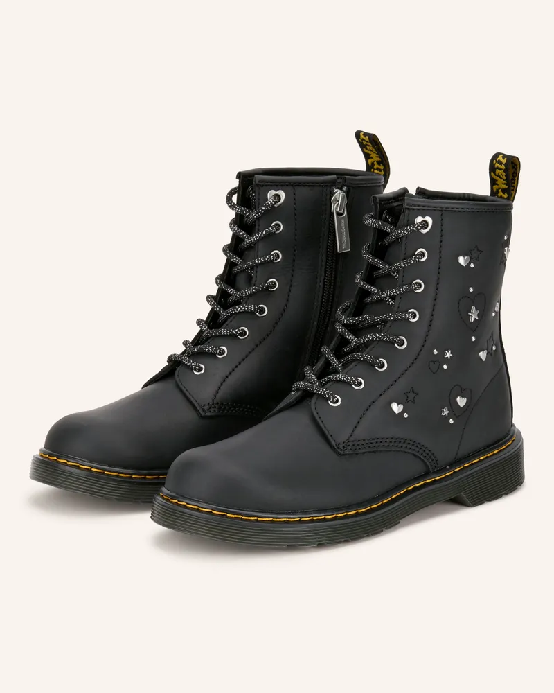 Dr.Martens Schnürboots 1460 Hs Mit Nieten schwarz Schwarz