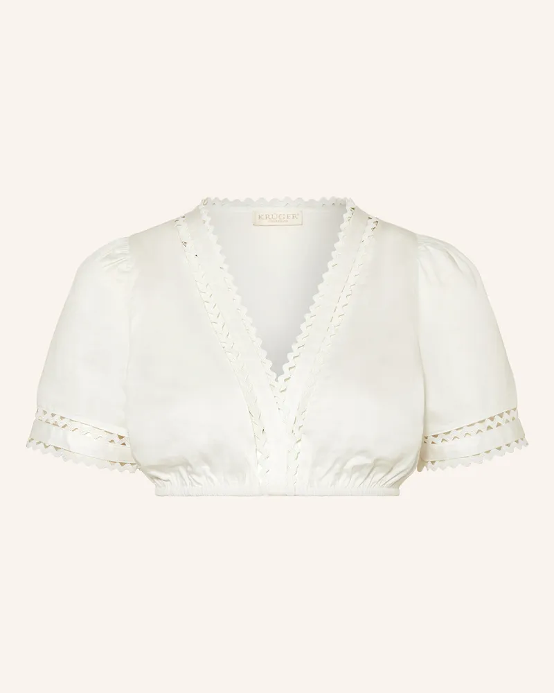Krüger Dirndlbluse Naira weiss Ecru