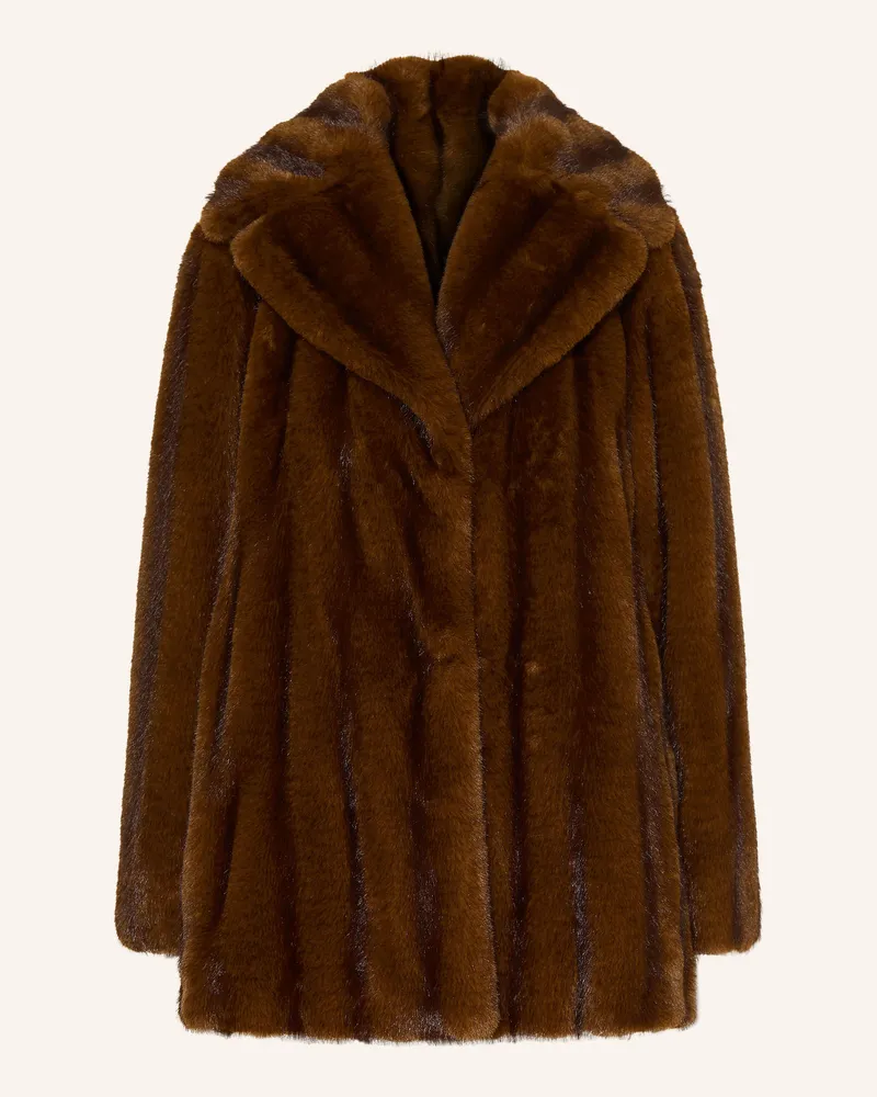 Max Mara Kunstfell-Jacke Neo braun Dunkelbraun