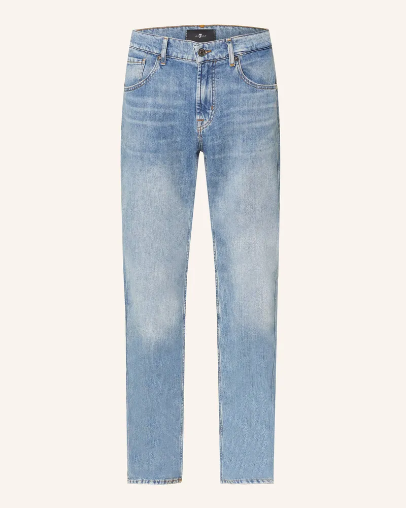 7 for all mankind Jeans THE STRAIGHT STATION Straight Fit mit Leinen Station