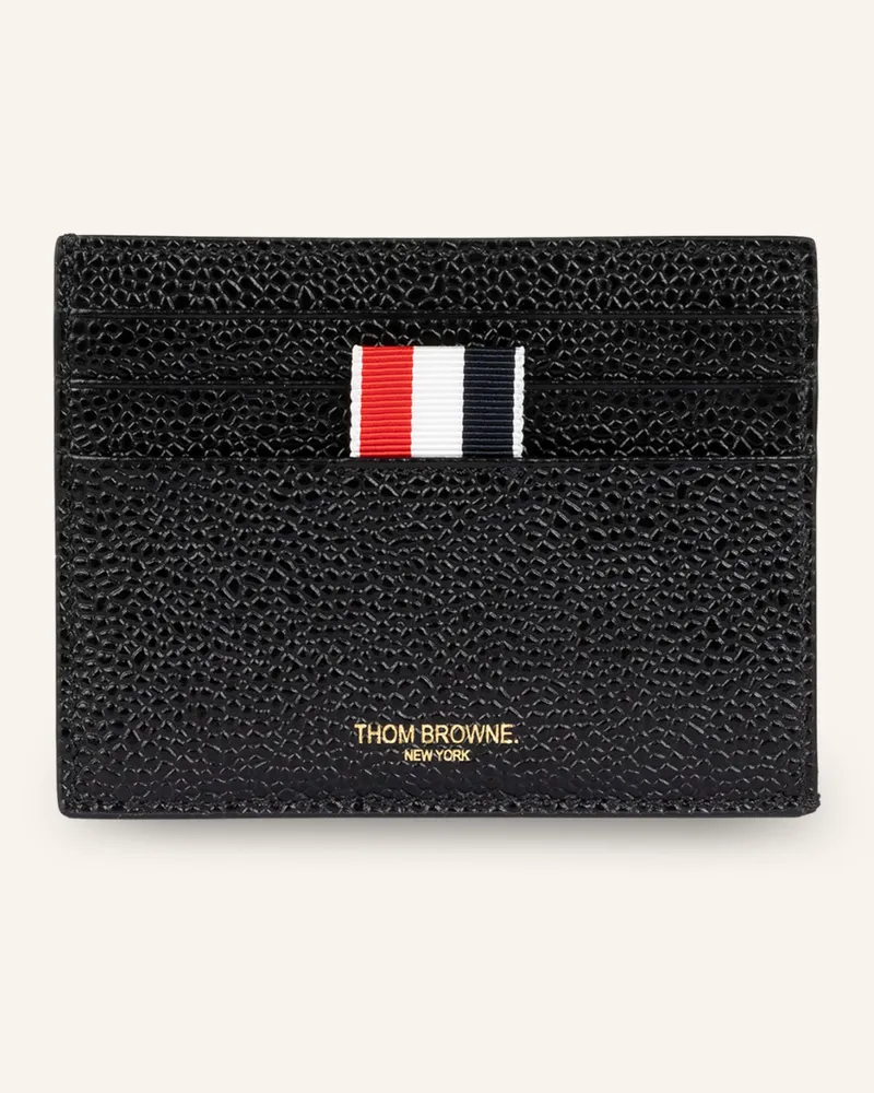 Thom Browne Kartenetui Schwarz