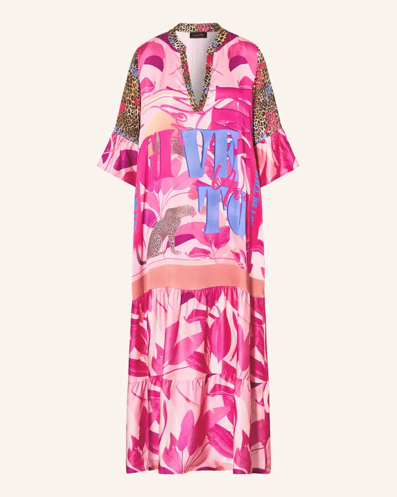Miss Goodlife Satinkleid BUTTERFLY Pink