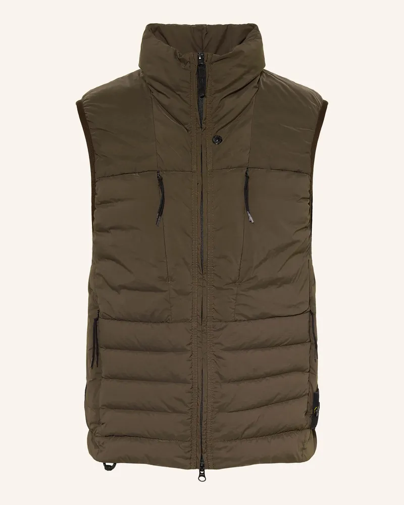 Stone Island Daunenweste braun Dunkelgrau