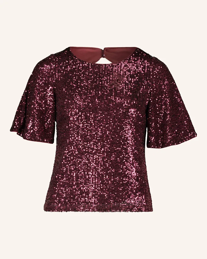 Vera Mont Blusenshirt mit Pailletten Dunkelrot