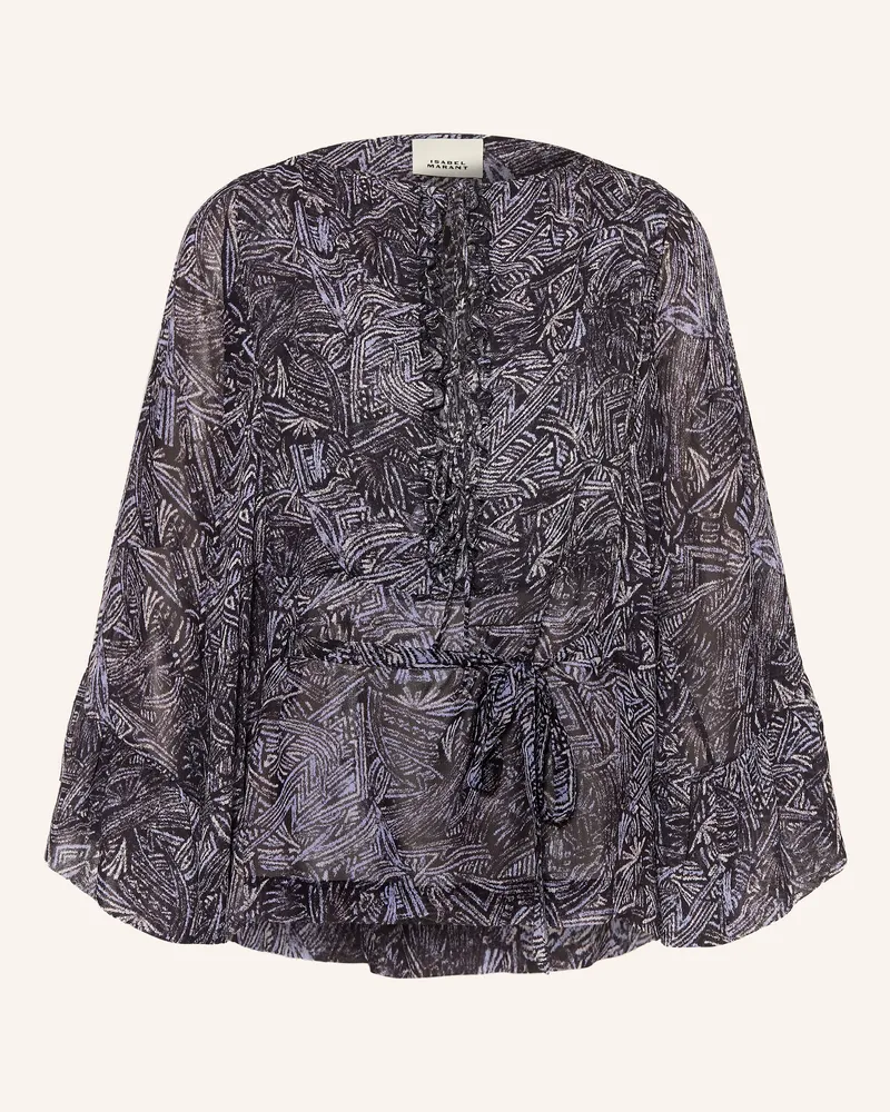 Isabel Marant Blusenshirt Tekia Mit 3/4-Arm grau Schwarz