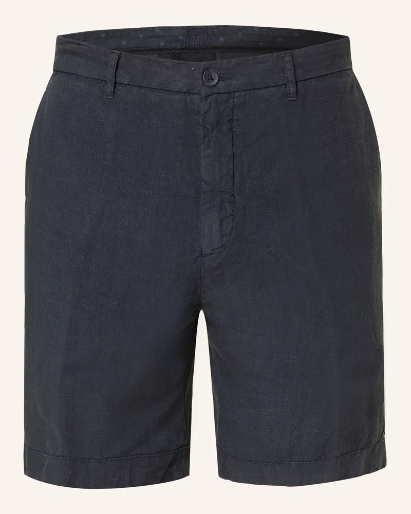 120% Lino Leinenshorts Dunkelblau