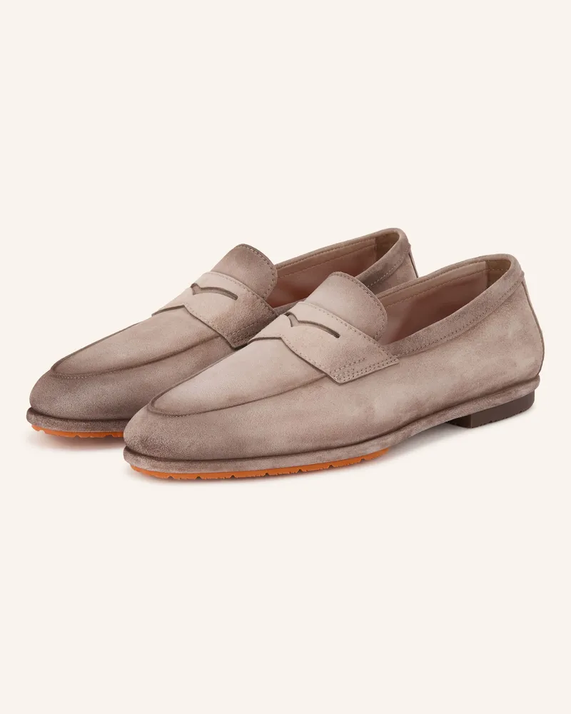 Santoni Loafer Carlo beige Hellbraun