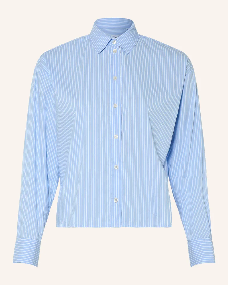 Emily van den Bergh Hemdbluse blau Hellblau