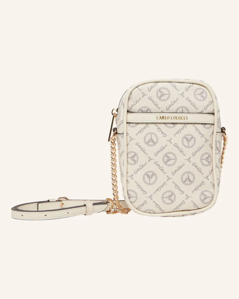 Carlo Colucci Minitasche Mit Logodruck Di Lena beige Creme