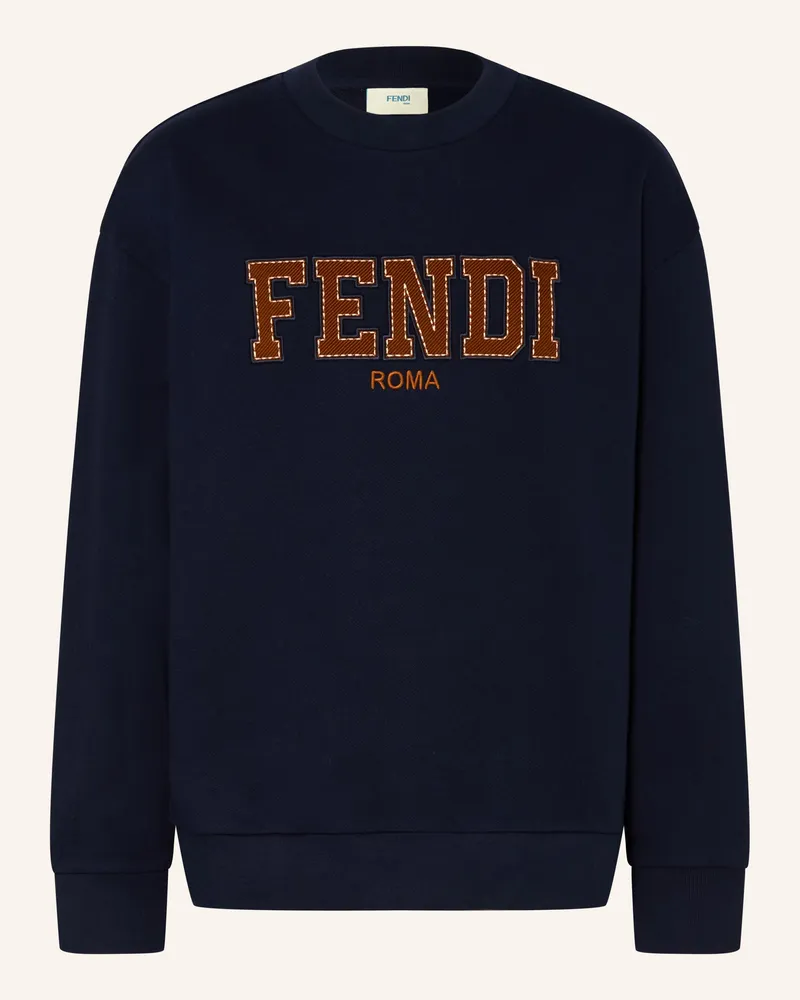 Fendi Sweatshirt blau Dunkelblau