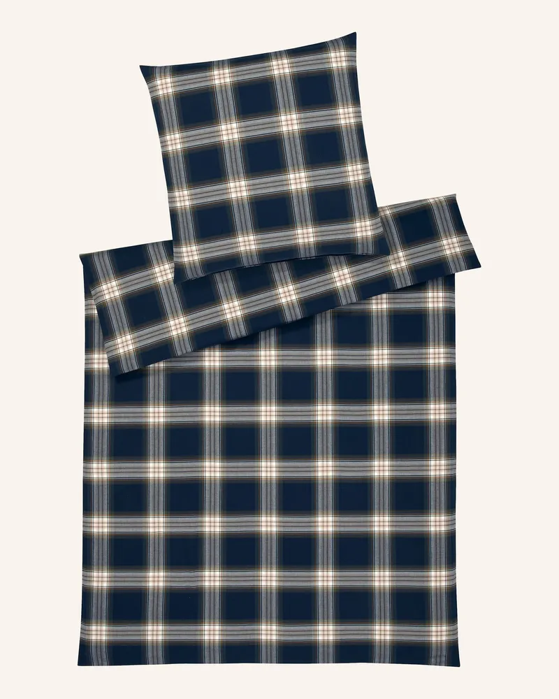 elegante Bettwäsche WESTMINSTER Dunkelblau