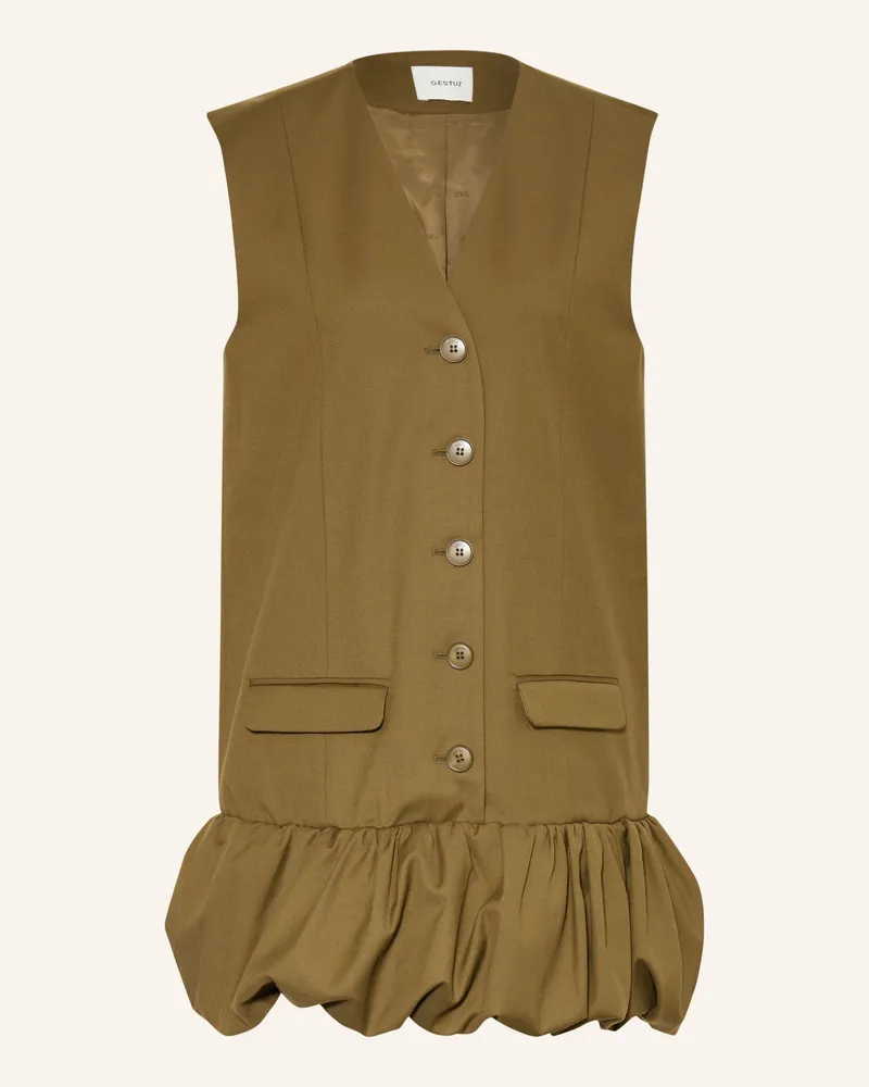 Gestuz Kleid Gzolivia Mit Rüschen gruen Khaki