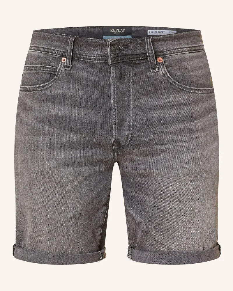 Replay Jeansshorts Tapered Fit grau 097