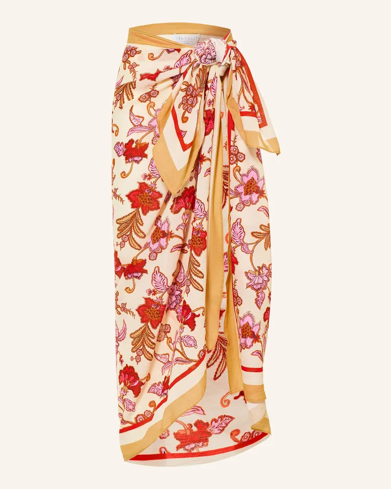Seafolly Australia Pareo Summer Chintz rosa Beige