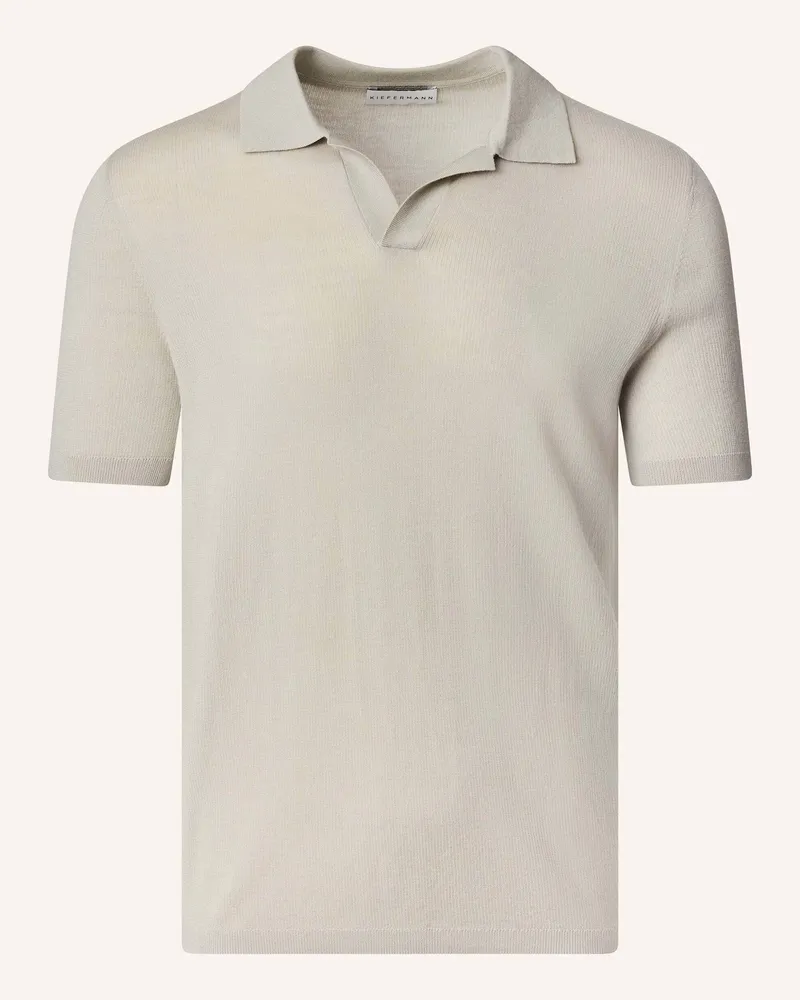 KIEFERMANN Strick-Poloshirt Luras Aus Merino beige Beige