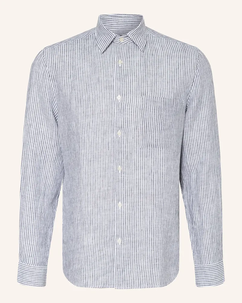 Marc O'Polo Leinenhemd Regular Fit Dunkelblau