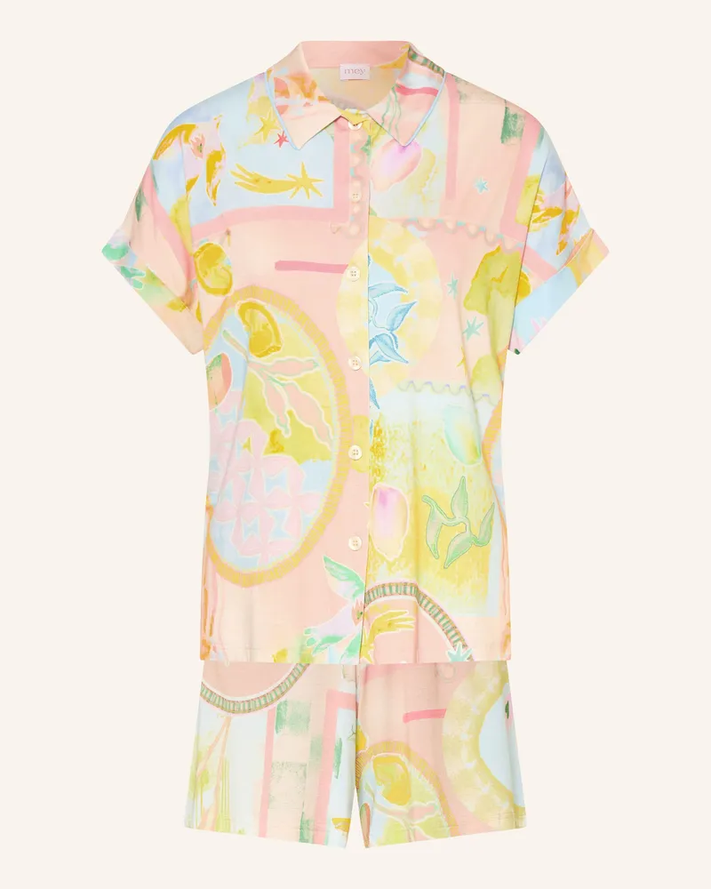 Mey Shorty-Schlafanzug Serie MYSTIC VOYGE Hellblau