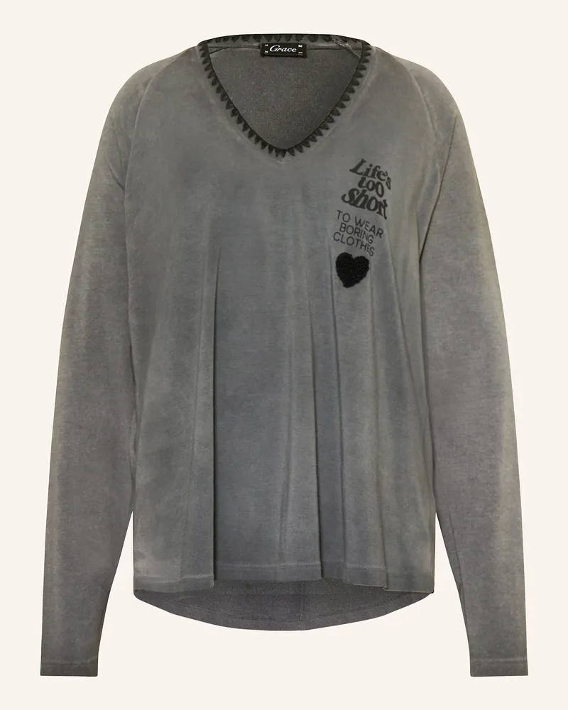 Grace Longsleeve blau Grau