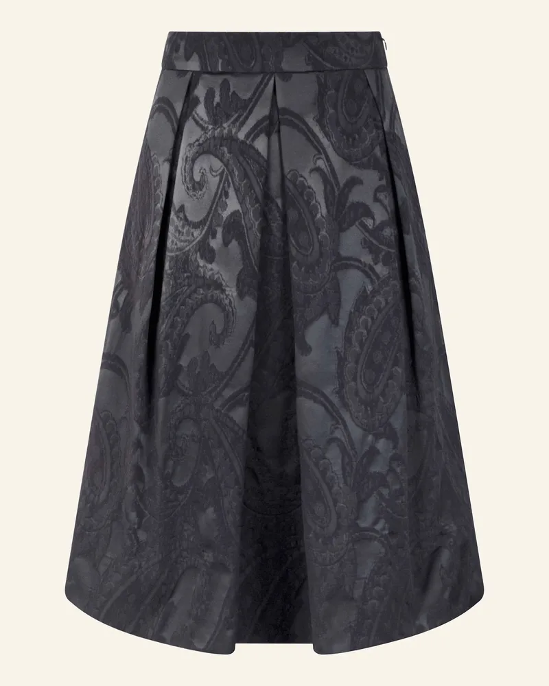 White Label Rock Jacquard Baumwoll Rock blau Dunkelblau
