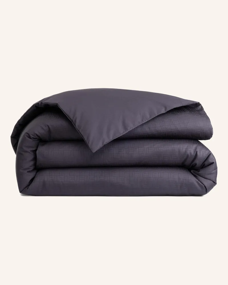 HUGO BOSS Bettwäsche Set Lattice grau Schwarz