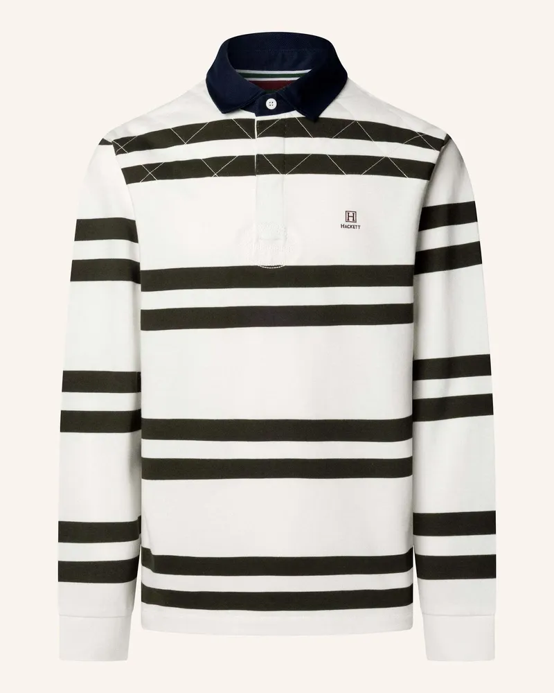 Hackett Poloshirt Heritage H Dbl Str Rby weiss Creme