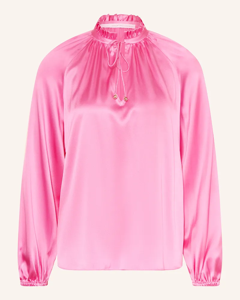 Herzen's Angelegenheit Blusenshirt aus Seide mit Rüschen Pink