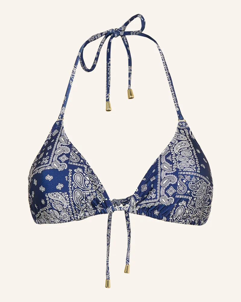 Mrs & HUGS Triangel-Bikini-Top Dunkelblau