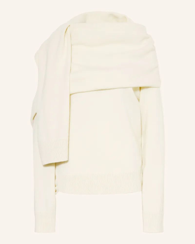 ARMARIUM Pullover Alida Mit Schal weiss Creme