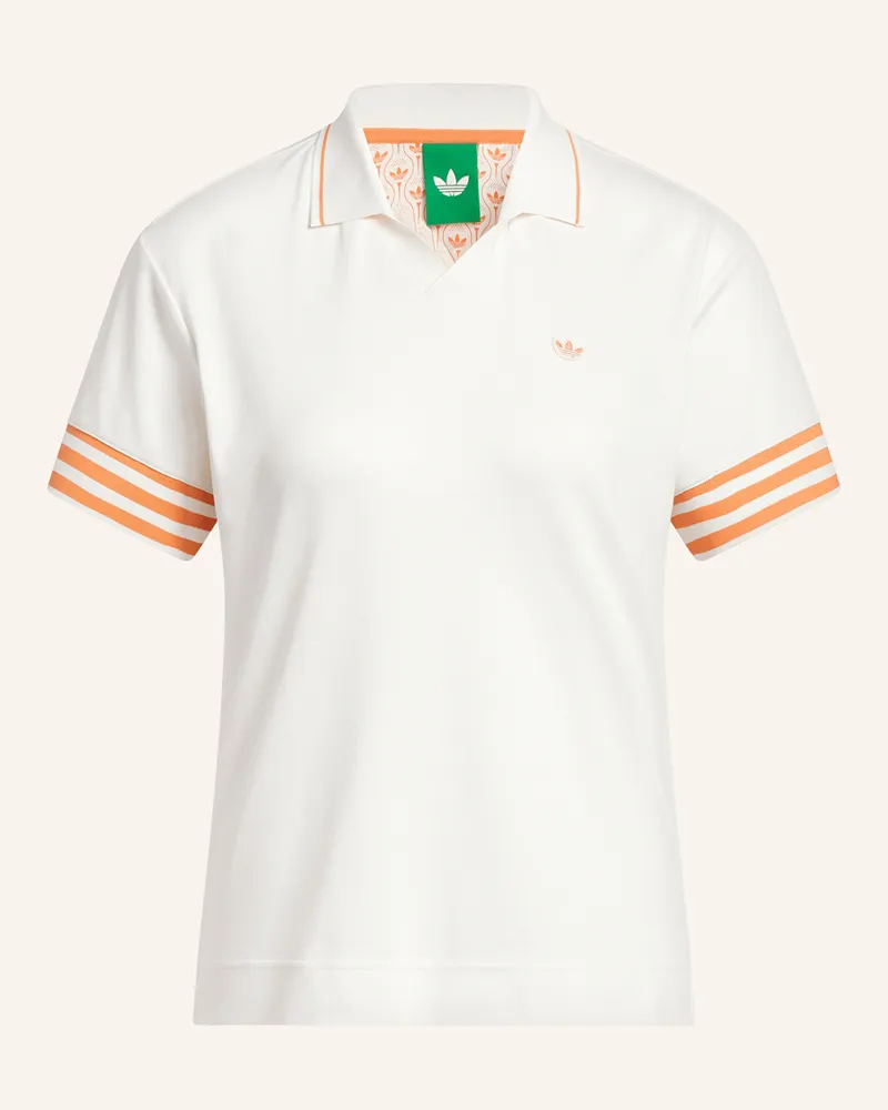 adidas Piqué-Poloshirt ORIGINALS 3-STRIPE Weiss