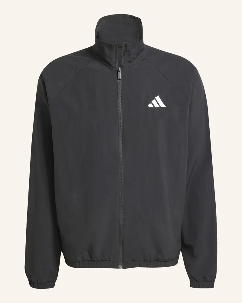 adidas Essential Windbreaker Mit Kleinem Logo schwarz Schwarz
