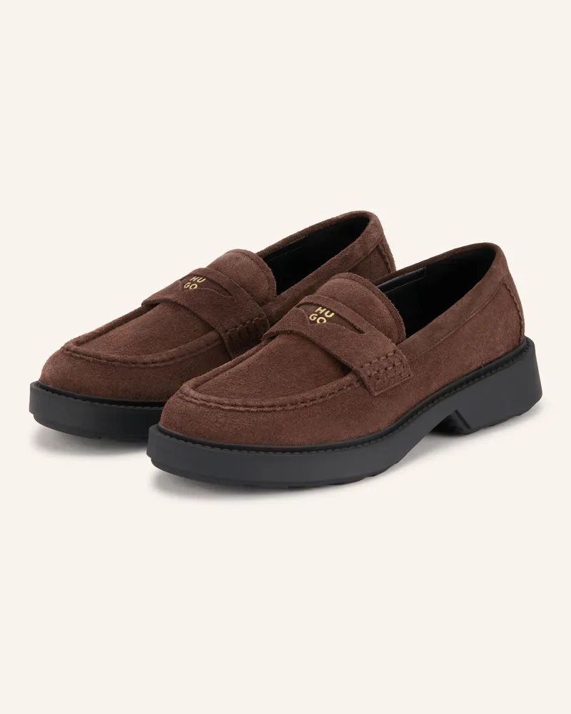 HUGO BOSS Penny-Loafer Angey braun Dunkelbraun