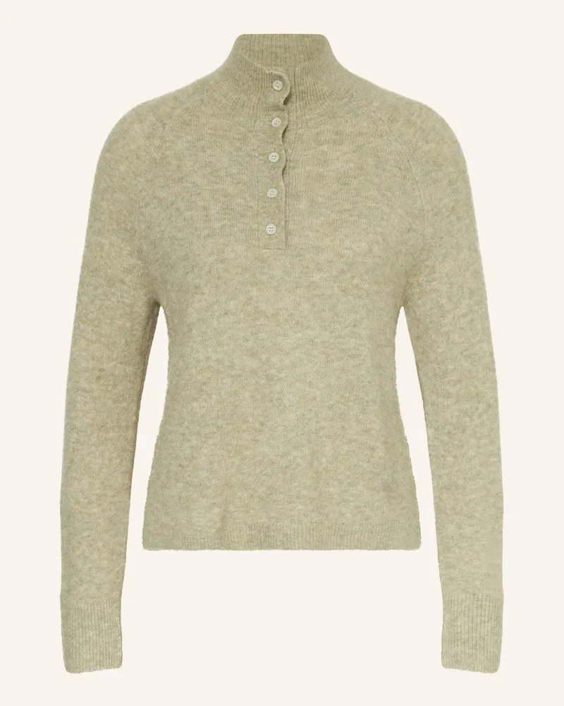 OPUS Strick-Poloshirt PLUTTON Hellgrün