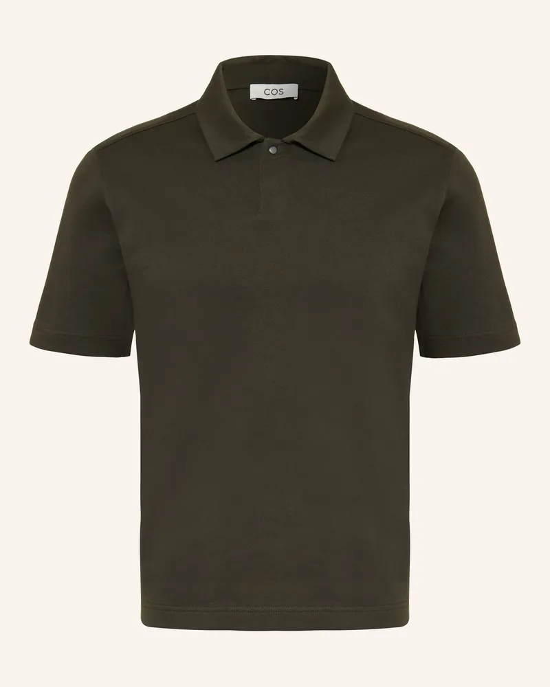 COS Piqué-Poloshirt Oliv