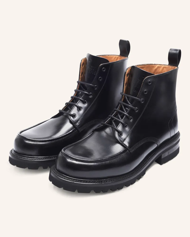 Henry Stevens Schnürboots Harry nb5 schwarz Schwarz